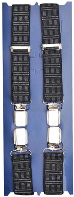 

Tiekart Y- Back Suspenders for Men(Black)