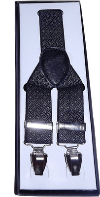 

Mentiezi Y- Back Suspenders for Men(Black)