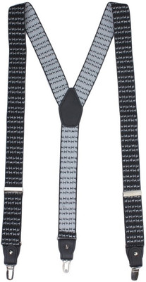 

Alvaro Castagnino Y- Back Suspenders for Men(Black, White)