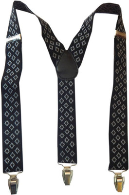 

Navaksha Y- Back Suspenders for Men(Black)