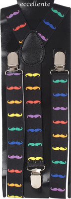 

Eccellente Y- Back Suspenders for Men(Black)