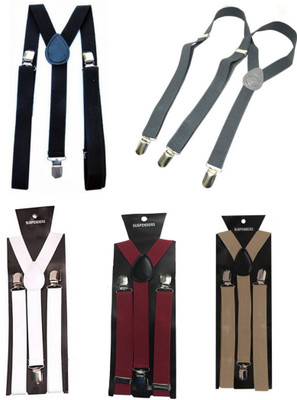 

Nancydiva Y- Back Suspenders for Men(White, Black, Maroon, Grey, Brown)