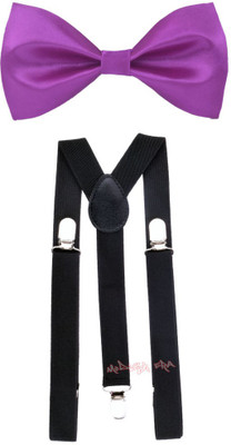 

Modishera Y- Back Suspenders for Men(Black, Purple)