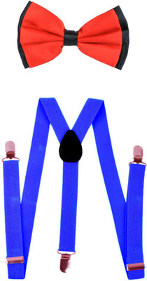 

Modishera Y- Back Suspenders for Men(Blue, Red)