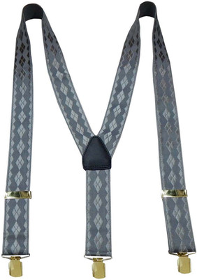

Navaksha Y- Back Suspenders for Men(Grey)