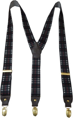 

Navaksha Y- Back Suspenders for Men(Black)