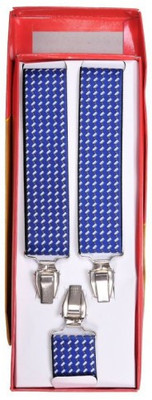 

Tiekart Y- Back Suspenders for Men(Blue)