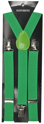 

Tiekart Y- Back Suspenders for Men(Green)