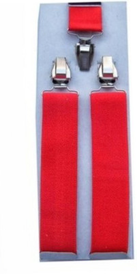 

Unifashionate Y- Back Suspenders for Men(Red)