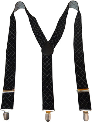 

Navaksha Y- Back Suspenders for Men(Black)