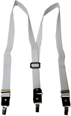 

Navaksha Y- Back Suspenders for Men(White)