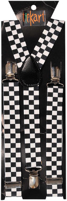 

Tiekart Y- Back Suspenders for Men(Black)