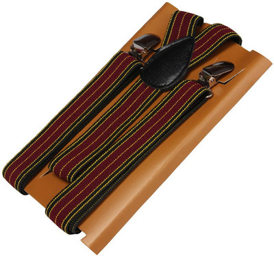 

Civil Outfitters Y- Back Suspenders for Boys(Red)