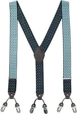 

The Tie Hub Y- Back Suspenders for Men(Black)