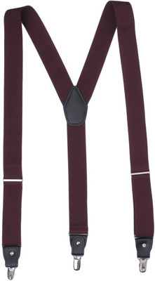 

Alvaro Castagnino Y- Back Suspenders for Men(Maroon)