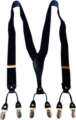 

Navaksha Y- Back Suspenders for Men(Black)