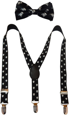

Navaksha Y- Back Suspenders for Boys(Black)