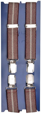 

Tiekart Y- Back Suspenders for Men(Brown)