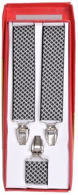 

Tiekart Y- Back Suspenders for Men(Black)
