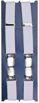 

Tiekart Y- Back Suspenders for Men(White)
