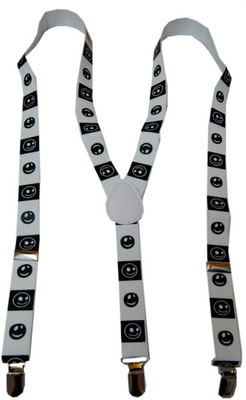 

Navaksha Y- Back Suspenders for Men(White)