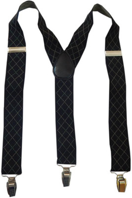 

Navaksha Y- Back Suspenders for Men(Black)
