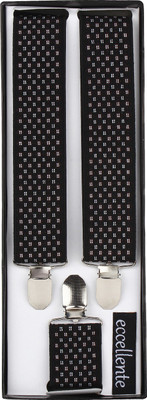 

Eccellente Y- Back Suspenders for Men(Black)