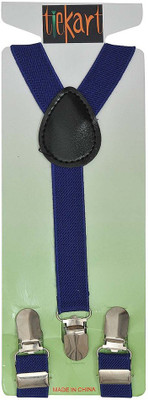 

Tiekart Y- Back Suspenders for Men(Blue)