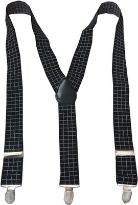 

Navaksha Y- Back Suspenders for Men(Black)
