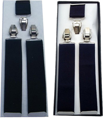 Winsome Deal Y- Back Suspenders for Men(Blue, Blue)