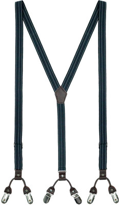 

The Tie Hub Y- Back Suspenders for Men(Grey)