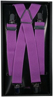 

Nxt 2 Skn X- Back Suspenders for Boys, Girls(Purple)
