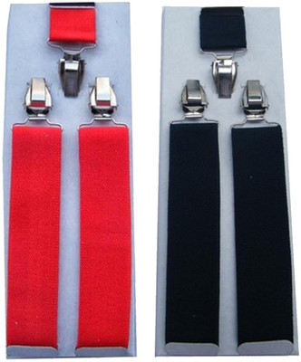 

Winsome Deal Y- Back Suspenders for Men(Red, Blue)