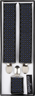 

Eccellente Y- Back Suspenders for Men(Black)
