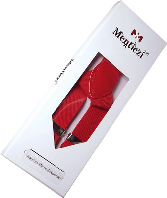 

Mentiezi Y- Back Suspenders for Men(Red)