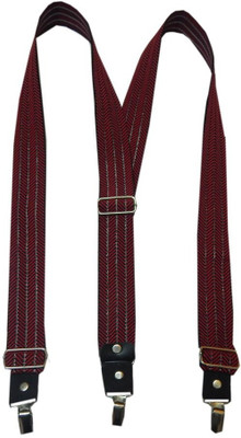 

Navaksha Y- Back Suspenders for Men(Maroon)