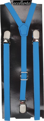 Eccellente Y- Back Suspenders for Men(Blue)