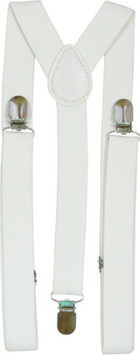 

69th Avenue Y- Back Suspenders for Men(White)