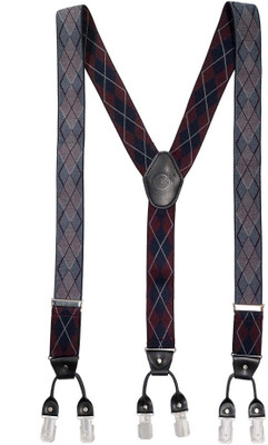 

The Tie Hub Y- Back Suspenders for Men(Multicolor)