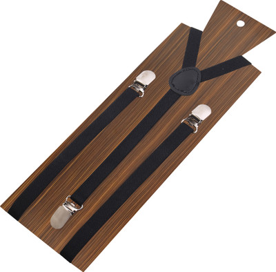 

Peluche Y- Back Suspenders for Men(Black)