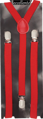 

Eccellente Y- Back Suspenders for Men(Red)