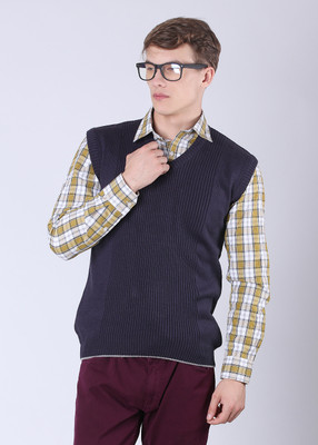 

Sports 52 Wear Striped V-neck Casual Men Purple Sweater