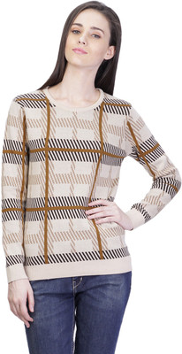 

Kalt Self Design Round Neck Casual Women Multicolor Sweater
