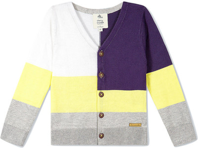 

Cherry Crumble California Striped V-neck Casual Baby Boys Multicolor Sweater