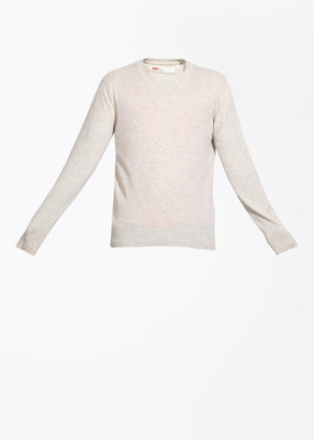 

Levi's Solid V-neck Casual Men Grey Sweater, Whites
