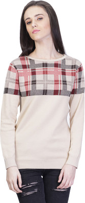 

Kalt Self Design Round Neck Casual Women Multicolor Sweater