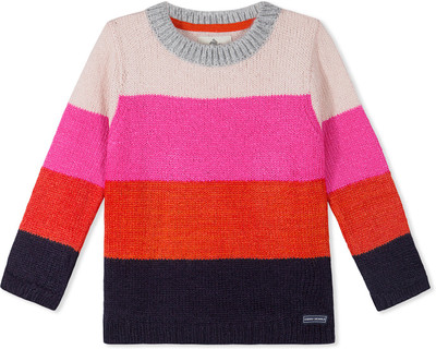 

Cherry Crumble California Striped Round Neck Casual Baby Boys Multicolor Sweater