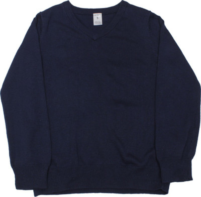 

Carter's Solid V-neck Casual Boys Dark Blue Sweater, Navy (400)