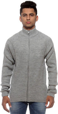 

Sports 52 Wear Striped V-neck Casual Men Reversible Grey Sweater