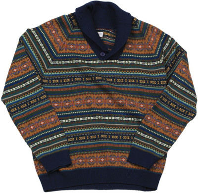 

US Polo Kids Printed Casual Boys Multicolor Sweater, Rust
